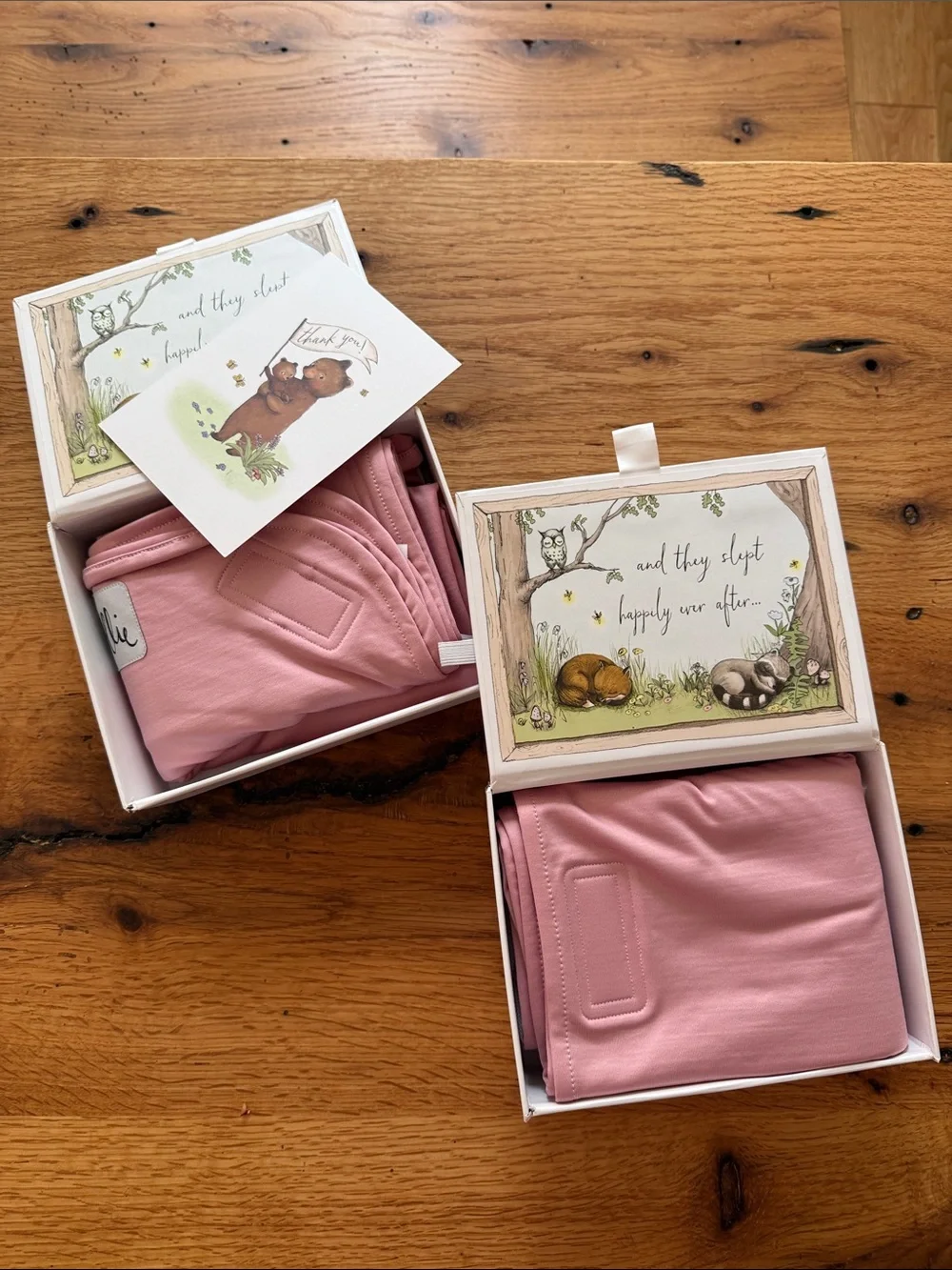 Ollie Swaddle Pink (Set of 2)